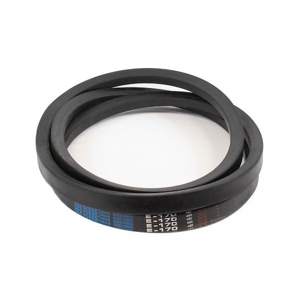 D&D E170 Classical V-Belt, 176 in Outside Length, 1 1/2 in Top Width, 1 Ribs E170 - main